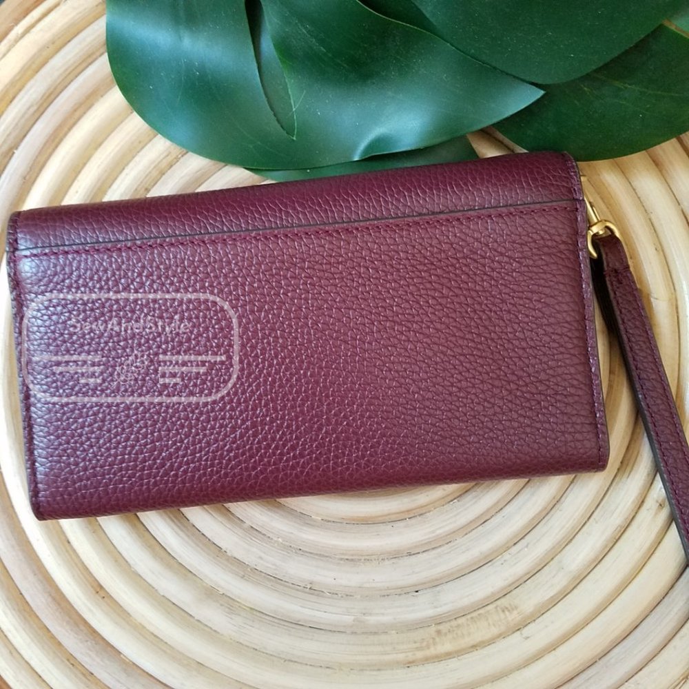 IMPERIAL GARNET TORY BURCH SMART PHONE WALLET WRISTLET PURPLE PLUM BRAND NEW - Picture 5 of 7